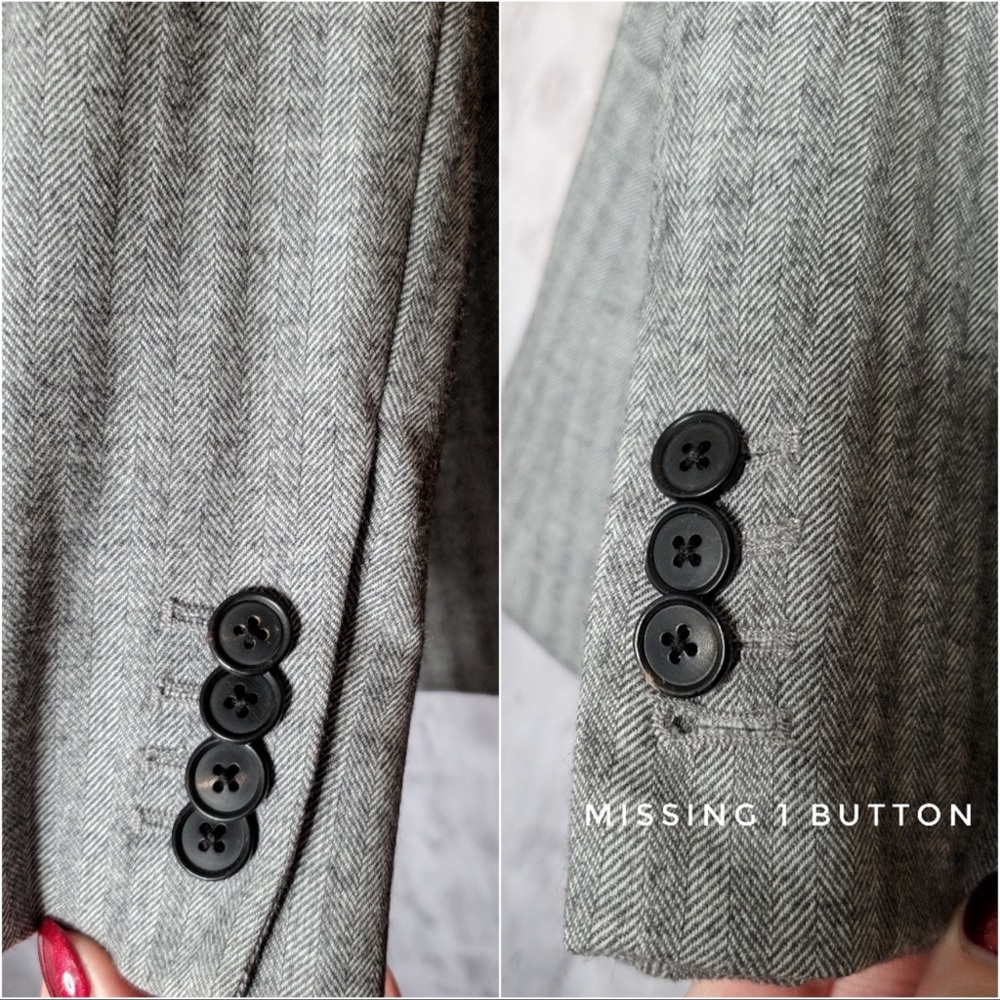 Veronica Beard Adair peak lapel jacket in Gray